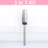 Nail Art Equipment Super taps toelopende carbide-boorbits met gesneden 3/32 "Two-way 5 in 1 bit accessoires frezen Cutter voor manicure prud22