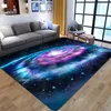 Tapetes 3D Galáxia Espacial Estrelas para sala de estar quarto decoração área tapete kid game tapete macio flannel crianças tapete