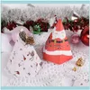 Evento regalo Forniture per feste festive Giardino domestico Confezione regalo 5 confezioni Scatola avvolta per la vigilia di Natale Sacchetto di carta per il trasporto di Babbo Natale Cartone Pupazzo di neve Caramelle Dro