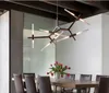 Lanterne nordiche ramo d'arte luce lampadario moderno rami di albero lampada lampadario a spina di pesce per sala da pranzo soggiorno