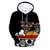 3D Tryck anime One Piece Hoodies Men/Women Harajuku Funny Cartoon Luffy Zoro One Piece Graphic Hip Hop Sweatshirts 649