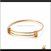 Consegna di goccia di fascino 2021 braccialetti di moda in acciaio inossidabile zircone braccialetti di collegamento intrecciati per le donne Pulseras Mujer gioielli della Boemia Bvqur