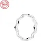 2021 925 Sterling Silver Authentic Pan Open Pierścień Kobiety Fit Original Moon Para Pierścienie DIY Moda Wedding Jewelry