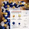 102pcs Retro Color Navy Blue Balloon Arch Garland Kit Baby ShowerWedding Hawaiian Party Birthday Ballons Globos Decoration 210626