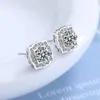 Luksusowa marka Noble Cubic Cyrkon Kamienie Charm Earing Kobiety 925 Sterling Srebrny Temperament Moda Biżuteria Kolczyki Xed914