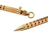Solid Brass SixEdge Actions Bolt Ball Pen with Key Ring Outdoor and Home Pocket Office Supplies EDC Tool5918012