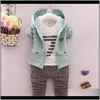 Baby Maternity Drop Delivery 2021 Baby Boy Sets Spring Cotton Number Printing Longsleeve Tshirtscoatspants 3Pcs Suits For Kids Childrens Clot