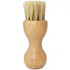 NEWWooden Shoes Brush Handle Natural Bristle Horse Hair Shoe Shine Buffing Cleaning Polishing Tool Gadget RRB13890