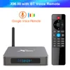 X96 x6 Android 11.0 Smart TV Box 8GB 128GB RK3566 Quad Core Media Player 2.4G 5G 2T2R WiFi Bluetooth صوت التحكم عن بُعد Aluminium سبيك شل TVBOX 4GB 32GB