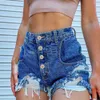 Femme haute taille petit ami denim shorts mode sexy