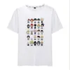 Anime Print Simple Style Mens T-shirts Korte Mouwen Solid Katoen Spandex Regular Fit Casual Zomer Tops Tee Shirts Male 9x Kleding XS-4XL