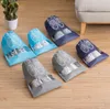 300pcs Shoes Storage Bags Storage-Dust Bags Shoe Bag Home Thicken Storage-Bag Non-woven Dust-Bag Drawstring Pocket 5 Colors SN6260