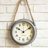 Metal,Wall Clock,Home Decoration,With Hanging Rope,Timepiece Living Room Decor,41*22*7cm Size,Modern Europe Style,Battery Power 210724