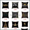 Bedding Suprimentos Têxteis Home Jardim Preto Pêssego Pêssego Sofá Sofá Almofada ER Moda De Natal Floco De Snowflake Capaz Capas Fronha 40 Estilos