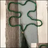 Chains Necklaces & Pendants Jewelry 108 Green Malachite With Tassel Hand Knotted Buddha Prayer Beads Meditation Necklace Japa Mala Necklaces