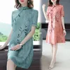 Odzież etniczna chiny tradycyjne eleganckie sukienki w stylu qipao szata Orientale chińskie style Vintage kobiety Hanfu Midi Qipao strój Tang250I