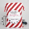 Xmas Large Christmas Stockings Bags Sacks Hessian Santa Gift Sack Decoration Candy Present Storage Drawstring Bag