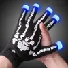 Halloween Skeleton LED leuchtende Handschuhe Christmas Parade Performance flash warme Handschuhe T2I52959