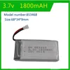 GTK 4pcs 853468 3.7v 1800mAH lithium polymer battery Used for Remote control helicopter Smart wearable mp3 Recorder