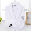 Vêtements de nuit pour femmes Robe de gaufre Coton Lovers El Hommes Femmes Robes Peignoir Doux Sleeprobe MaleFemale Casual Broderie Homewear