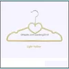 Hangers Racks Clothing HouseKee Organisation Home Garden 42cm 10/20pcs Leuke Veet Heart Design Rack Kleding Drying Coat Hanger voor 220115 D