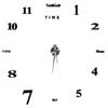 Timers Modern DIY Acrylic Large Wall Clock Kit 3D Mirror Surface Sticker For Home Office Room