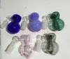 Färgglas Ash Catcher Bowl Bubbler för glas Rökning Vatten Bongs DAB Riggar Rökrör Calabash Ashcatcher Bowls Gourd PerColator