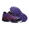 2021 Damski Sneaker 3S Speedcross 3 III CS Szlak Buty do biegania Wysokiej Jakości Carmine Potrójny Czarny Purple Run Walking Outdoor Casual Trener CV4