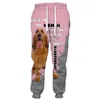 cloocl populaire hond chihuahua broek mannen vrouwen 3d print polyester pocket disual harajuku sweatpant 0124