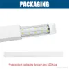 8FT LED-winkelverlichting, 8 voet Koeler Deurvriezer LED-verlichtingsarmatuur, SMD5730 150W 15000 LM, V Vorm Fluorescerende LED-buizen Licht Clear Cover