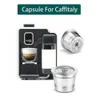 Per Caffitaly Tchibo Coffee Capsule Cup Riutilizzabile Compatibile Per K-fee Ricaricabile Crema Capsule Tamper per caffè in acciaio inossidabile 210712
