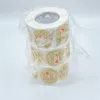 500PCS Roll 1.5inch Thank You Handmade Round Adhesive Stickers Label For Holiday Presents Business Festive Decoration