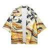 Abbigliamento etnico Taglie forti 6XL Uomo Kimono giapponese Obi Yukata Cardigan ampio da uomo Haori Samurai tradizionale