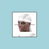 Beanie / SKL Caps hattar hattar, halsdukar Handskar Fashion Aessories Designer Durag Men Silky Mens Hat Satin Bandana Turban Parykar Headwear Headbandet