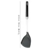 Ustensiles de cuisine en silicone Turners Spatule Cuillère à soupe Manche en acier inoxydable Résistant à la chaleur Pan Turner Pelle Scoop Outils de cuisine