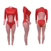 Women Patchwork Print Bodycon Rompers Fashion Trend Long Sleeve Slim Lingerie One Piece Jumpsuit Designer Female High Waist Casual Bodysuits