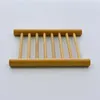 Natural Bamboo Soap Dishes Shower Room Ship Type Round Soaps Holders Retro Daily Supplies For Hotel Home 6 6qh Q2