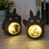 Hayao Miyazaki Animazione Totoro Figure Modello Giocattolo LED Luce notturna Anime Star Resina Decorazione della casa Regalo per bambini 2111055240859