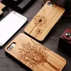 Bamboo Телефонные чехлы Деревянные чехол для iPhone 13 PRO 12 XS MAX XR 11 8 Пользовательский дизайн Абоназорные деревянные Samsung Galaxy S21 S22 Ultra 5G крышка