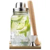 Mason Jar Shaker Couvercles Couvercle en acier inoxydable Bouche régulière Mason Canning Jars Antirouille Cocktail Shaker Dry Rub Cocktail 70mm RRB11279