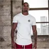 Muscleguys Slim fit T-shirt Mannen Fit ees Sportscholen-s Bodybuilding ops Fitness Kleding O-hals Korte Mouw 210629