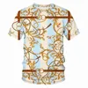 T-shirt da uomo con stampa digitale T-shirt Fashion Trend Folk-custom Girocollo Manica corta T-shirt Top Designer Uomo Casual Hip Hop Skateboard Tshirt