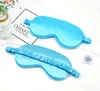 16 Kleuren Blauw Roze Zijde Slaap Maskers Rust Shading Eye Masker Gewatteerde Schaduw Cover EyePatch Travel Relax Aid Blindfolds Eyemask