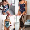 Sexiga Baddräkt Kvinnor Badkläder Push Up Monokini Bandage Bodysuit Badräkt för Maillot de Bain Femme 210611