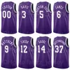 Screen Drukuj Koszykówka Trevor Ariza Jersey 1 Wayne Ellington 2 Rajon Rondo 4 Talen Horton-Tucker 5 Wesley Matthews 9 Marc Gasol 14 Malik Monk 11 Mężczyzna Kobieta Młodzież