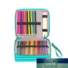 168 Slots PU Leather With Zipper Pen Bag Multifunctional Office Solid School Supplies Pencil Case Large Capacity Sketch Storage1