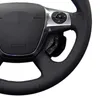 Carro de volante de carro Capa de mão suave preto macio para Ford Focus 3 2012-2014 kuga escapar 2013-2016