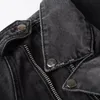 Mens High Street Jackets Fashion Denim Coat Black Blue Casual Hip Hop Designer pour la taille masculine M-4XL