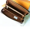 New 2023 Designer Wallets zippy for Women and Mens 100% Long Leather Handbags Purse Credit Card holder Banknote Check Storage Area bag by ups