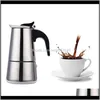 Potten Coffeeware Kitchen, eetbar Home Garden Druppel Levering 2021 Roestvrij staal Makers Espresso Moka Pot Percolator Tool Brewer Kettle 1